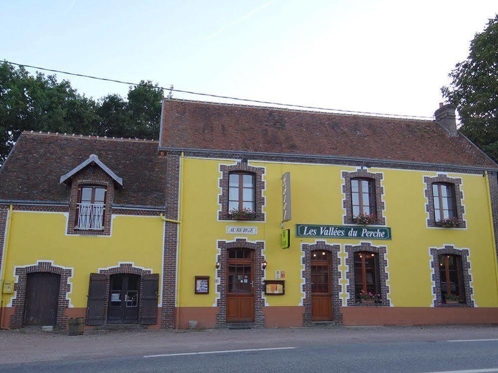 Logis-Hotel Restaurant Auberge Les Vallees Du Perche Vichères Exterior foto